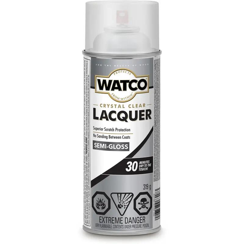 Watco® Lacquer Wood Finish, 319 G, Clear, Semi-Gloss 1