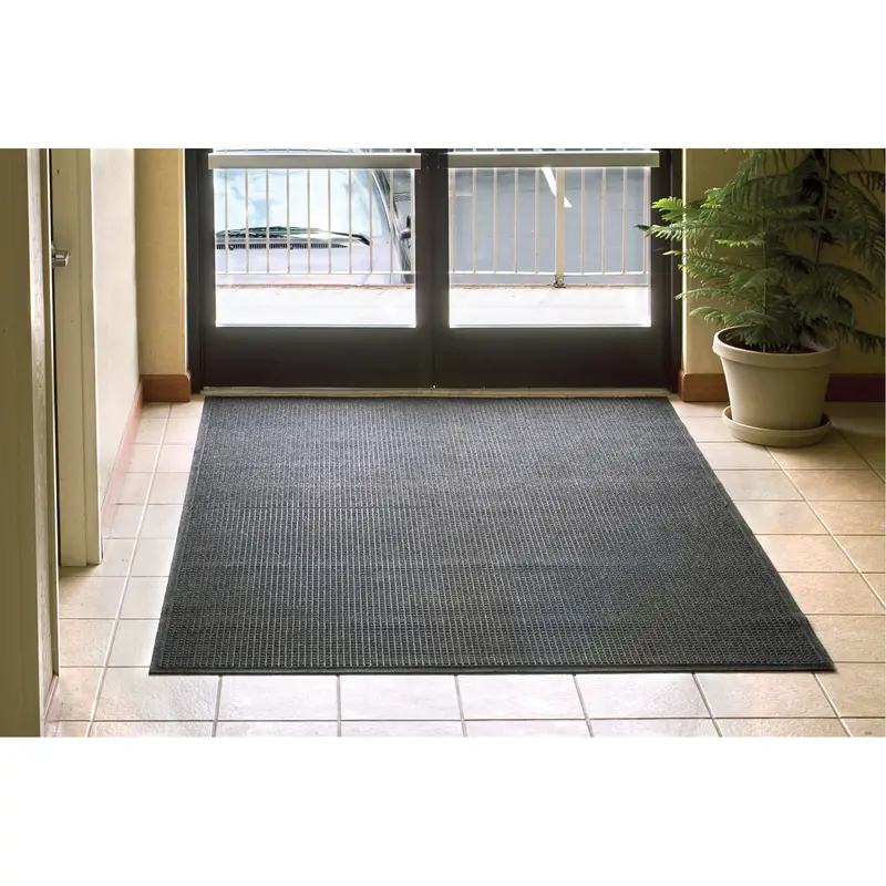 Waterhog® Fashion Matting, Wiper/Scraper, 2' X 3' X 3/8", Charcoal 1