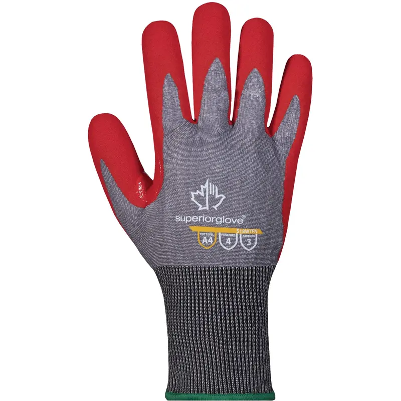 Waterproof Cut-Resistant Gloves, Size 11, 18 Gauge, Foam Nitrile Coated, Tenactiv™ Shell, Astm Ansi Level A6 1