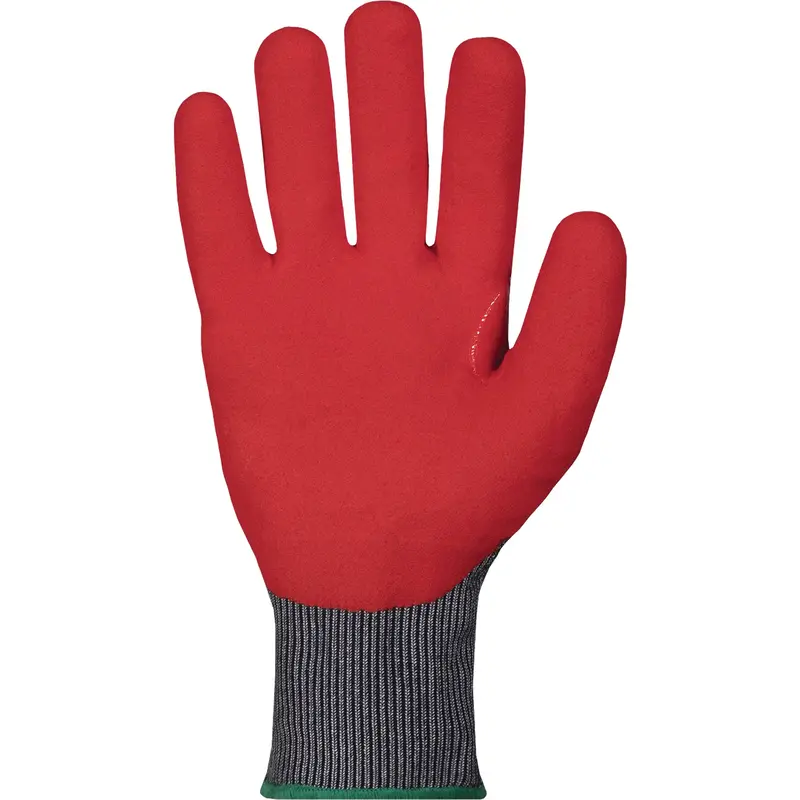 Waterproof Cut-Resistant Gloves, Size 9, 18 Gauge, Foam Nitrile Coated, Tenactiv™ Shell, Astm Ansi Level A6 2