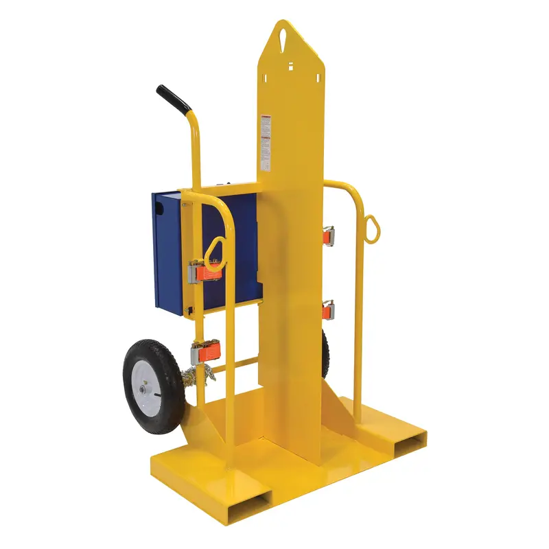 Welding Cylinder Torch Cart, Pneumatic Wheels, 24" W X 19-1/2" L Base, 500 Lbs. 1