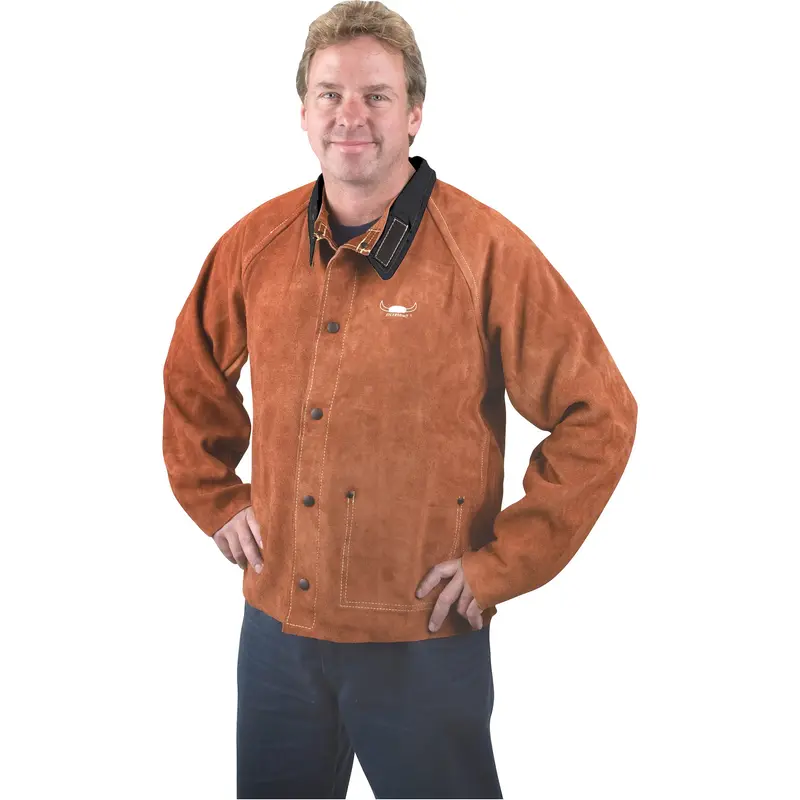 Welding Jacket, Leather, Large, Lava Brown™ 1