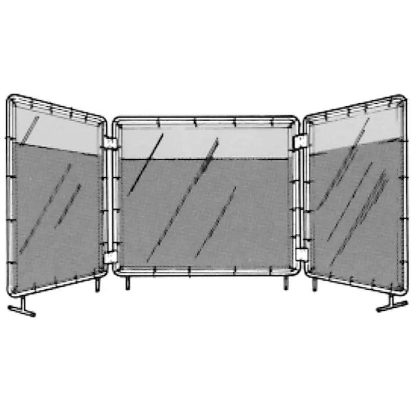 Welding Screen And Frame, Yellow, 5' X 5' 1