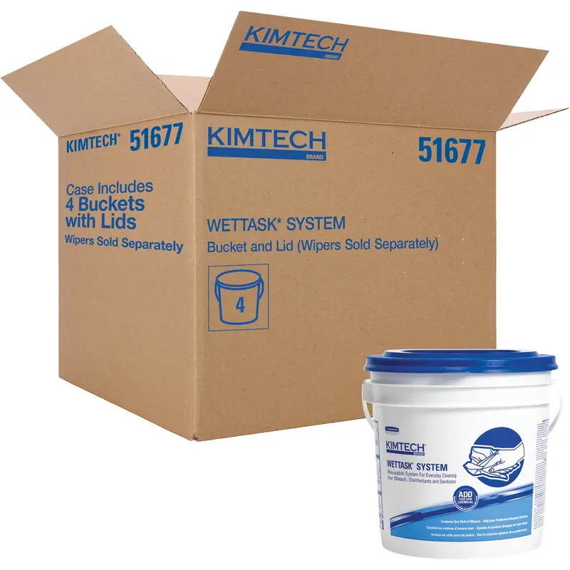 Wettask™ Wiping System Bucket With Lid 1