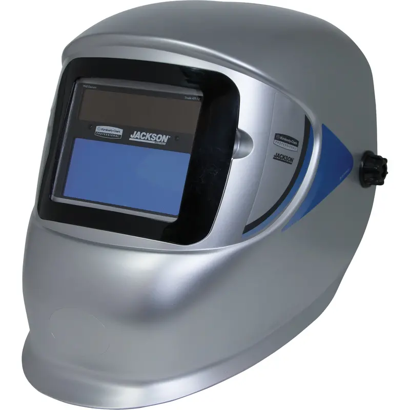 Wh40 Variable Adf Welding Helmet, 3.77" L X 1.65" W View Area, 9 - 13 Shade Range, Silver 1