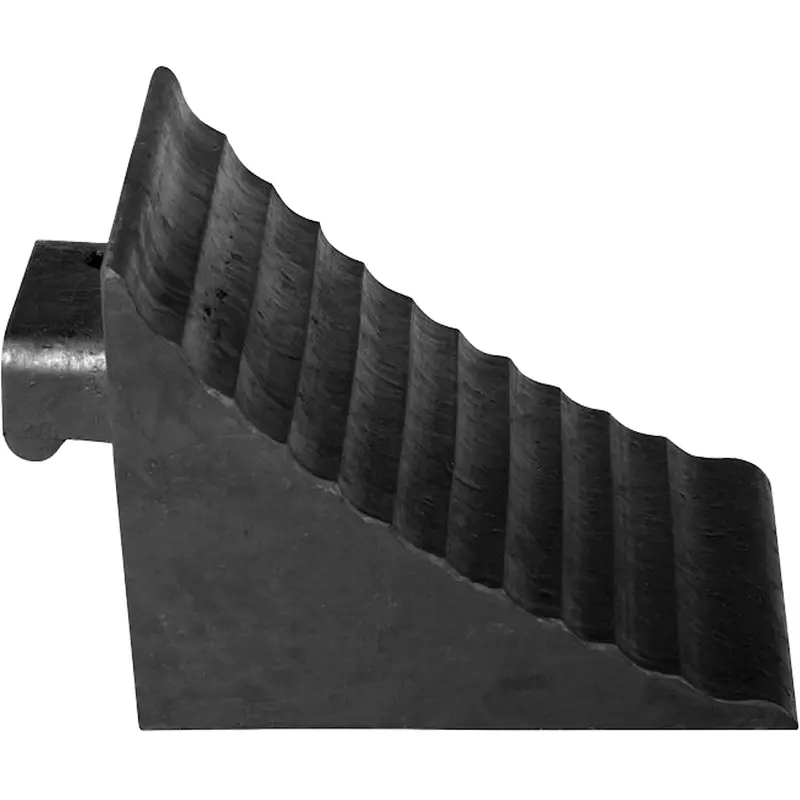 Wheel Chock, 9-3/4" X 7-1/4" X 7-3/4", Black 1