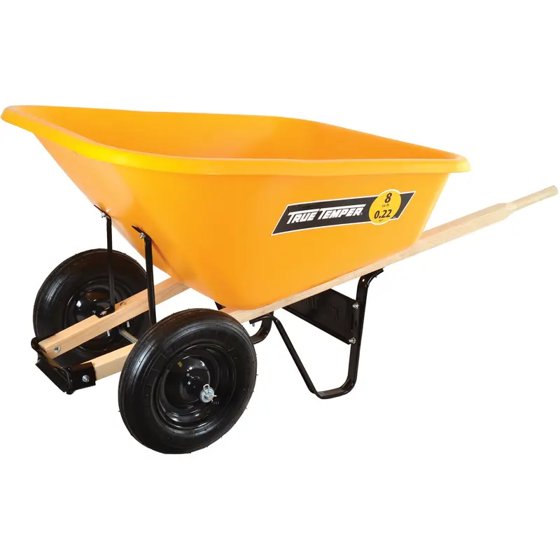 Wheelbarrow, 8 Cu. Ft., Polyethylene Tray 1