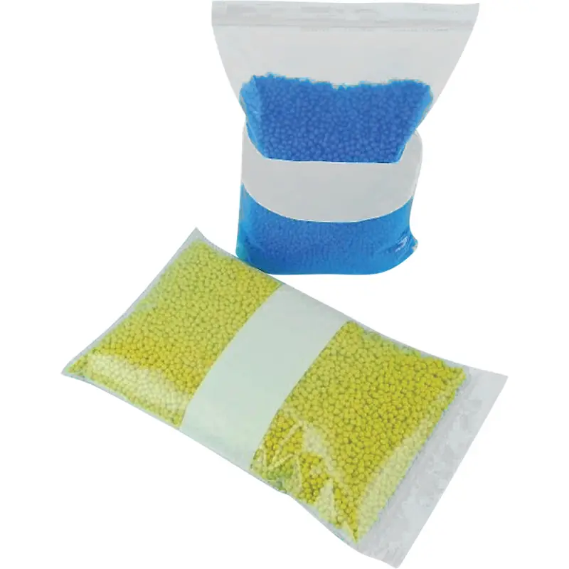 White Block Poly Bags, Reclosable, 10" X 8", 2 Mils 1