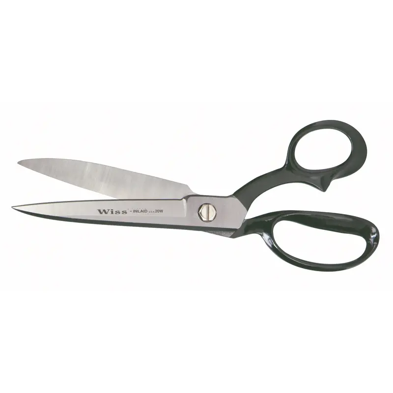 Wide Blade Industrial Shears, 4-3/4" Cut Length, Rings Handle 1