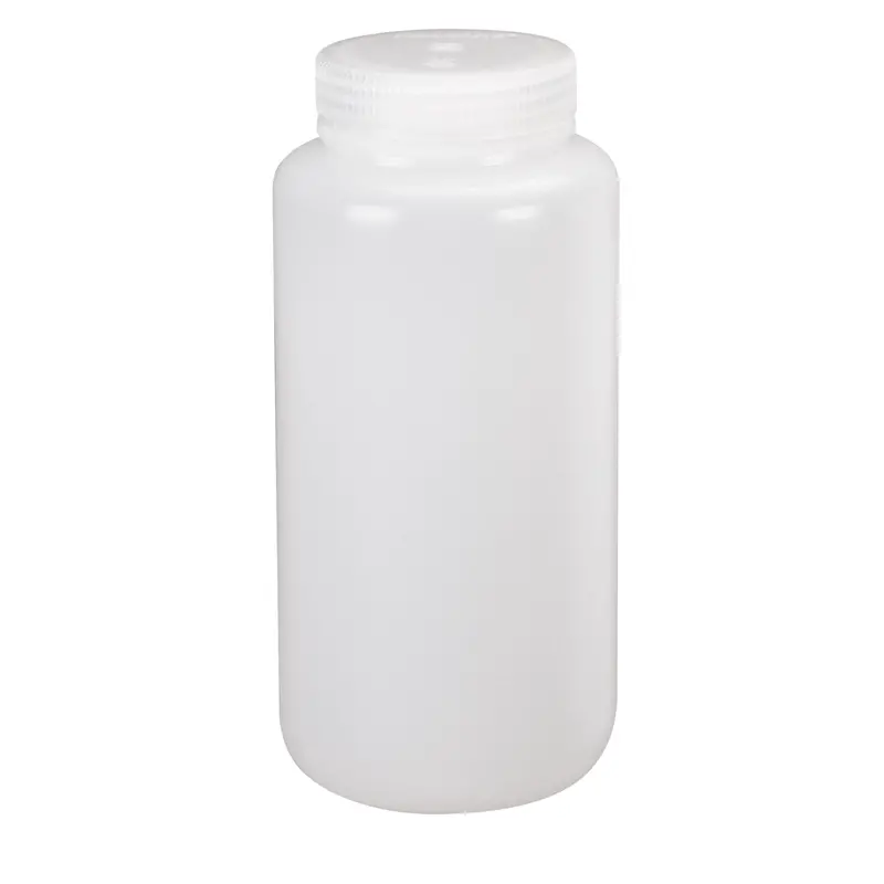 Wide-Mouth Bottles, Round, 8 Oz., Plastic 1