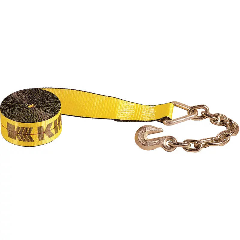 Winch Strap With Chain Anchor 1