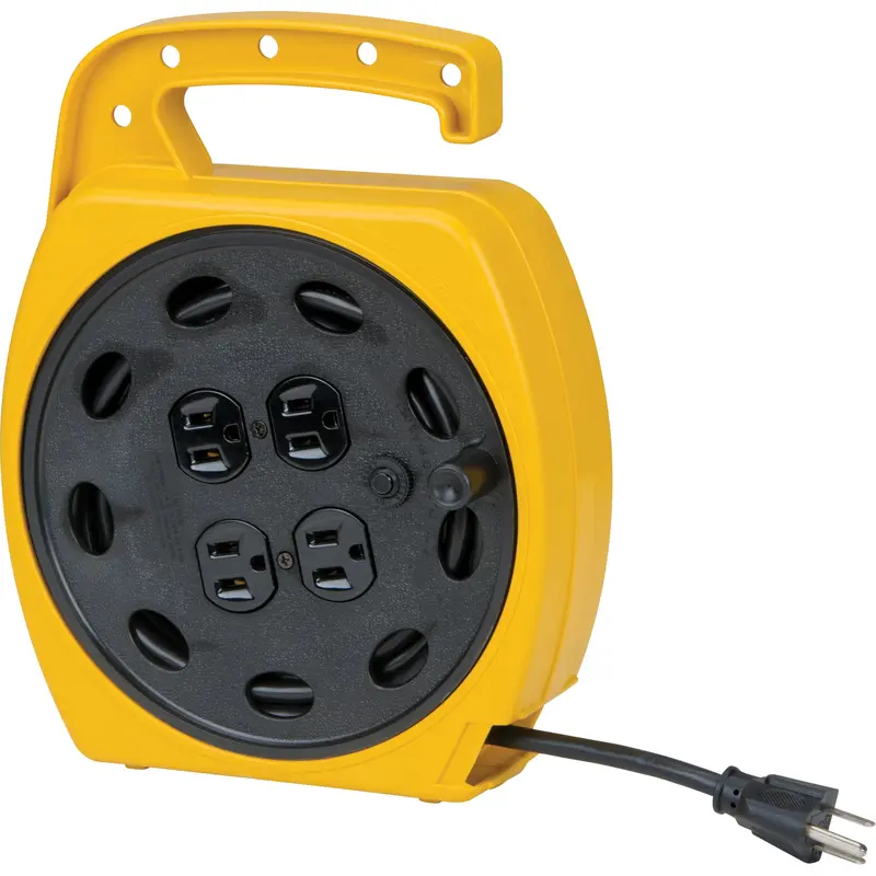 Wind-Up Extension Cord, 25', Sjt, 16/3 Gauge, 10 A 1