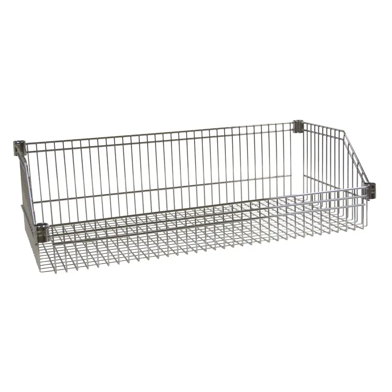 Wire Basket Shelf, 18" W X 48" D, 400 Lbs. Capacity 1