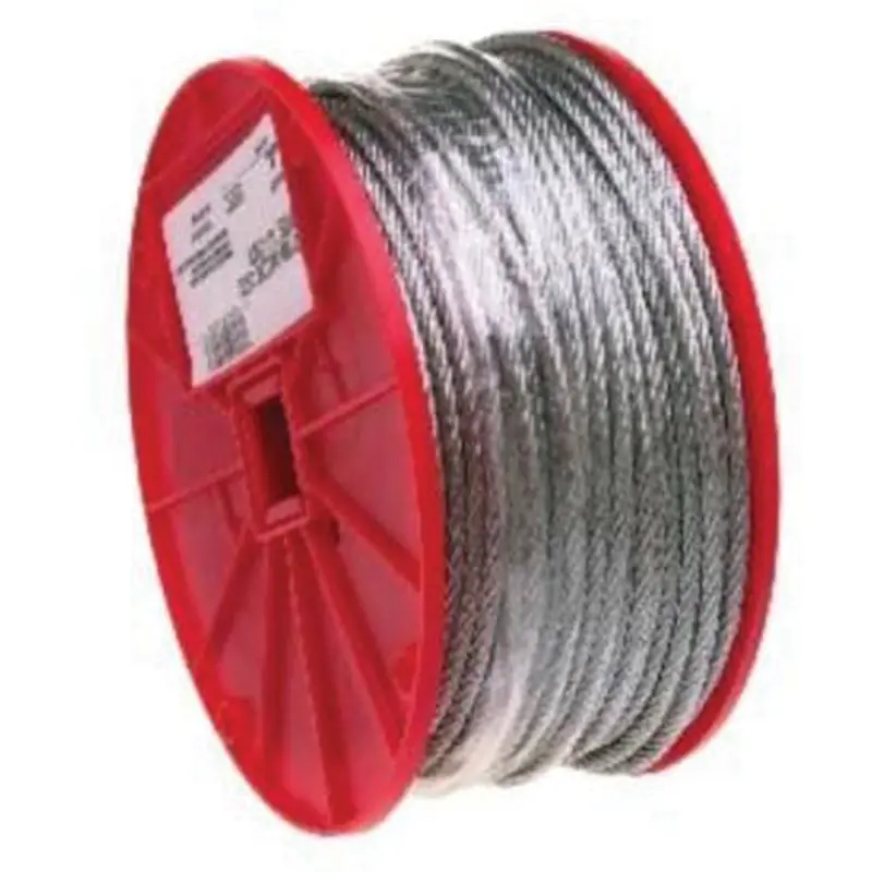 Wire Cable, 500' (152.4 M) X 1/16", 96 Lbs. (0.048 Tons), Galvanized 1
