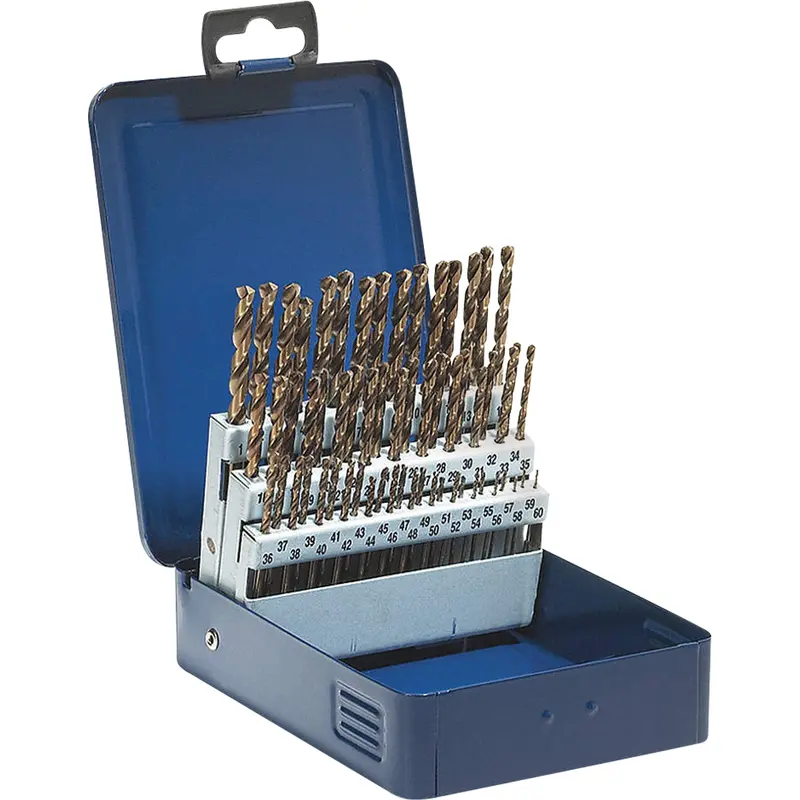 Wire Gauge Drill Bit Set, 60 Pieces, High Speed Steel 1