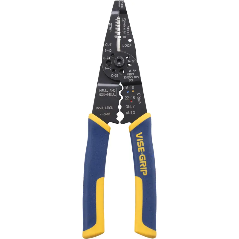 Wire Stripper/Crimper/Cutter Multi-Tool, 8-1/2" L, 10 - 22 Awg 1