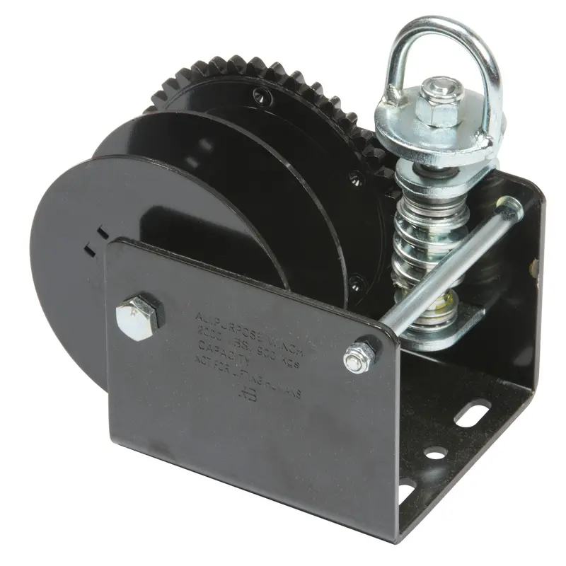 Worm Gear Trailer Hand Winch 1