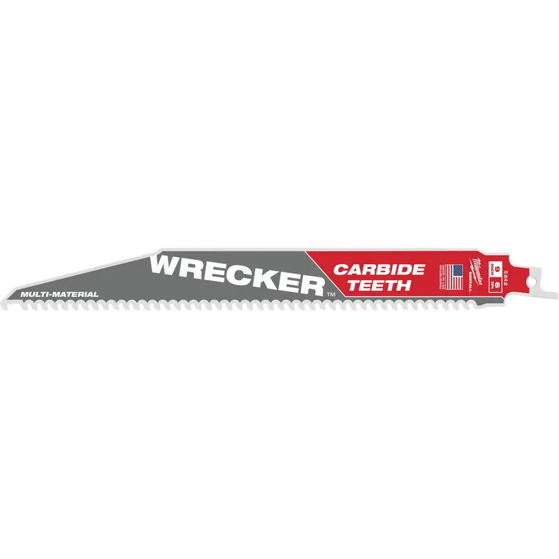 Wrecker™ Sawzall® Blade, Carbide, 6 Tpi, 9" L X 1" W 1