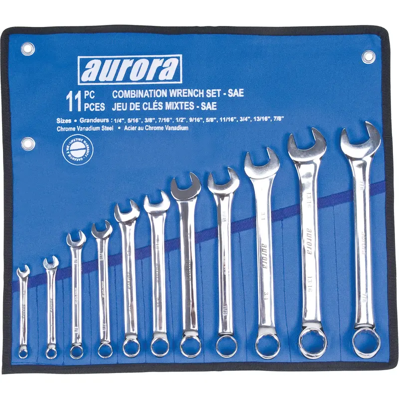 Wrench Set, Combination, 11 Pieces, Imperial 1