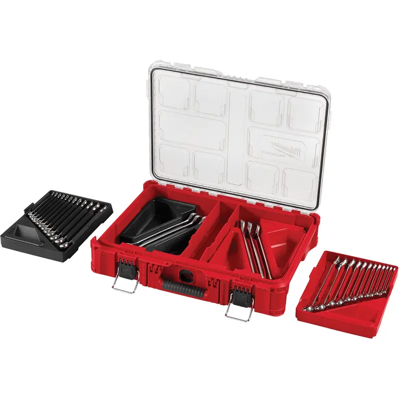 Wrench Set With Packout™ Organizer, Combination, 30 Pieces, Imperial And Metric 1