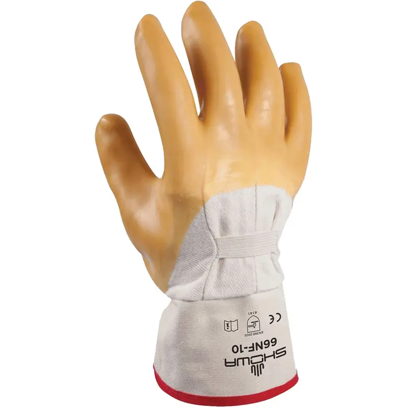 Wrinkle Finish Coated Glove, 10/Large, Rubber Latex Coating, Cotton Shell 1