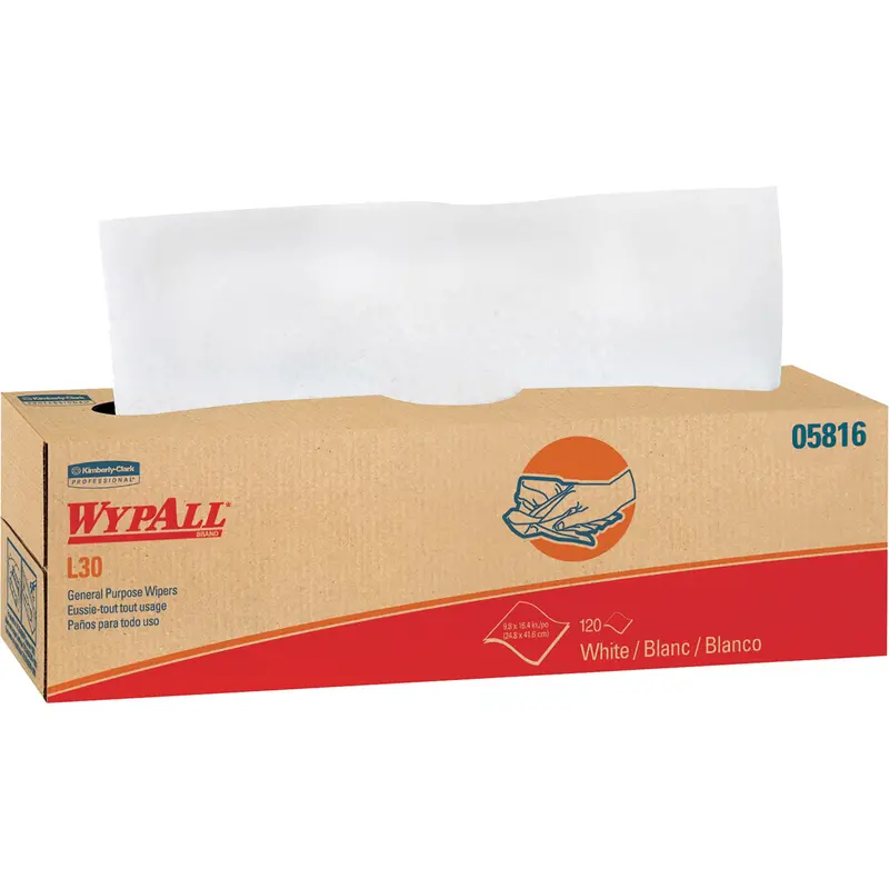 Wypall® L30 General Purpose Towels, All-Purpose, 16-2/5" L X 9-4/5" W 1