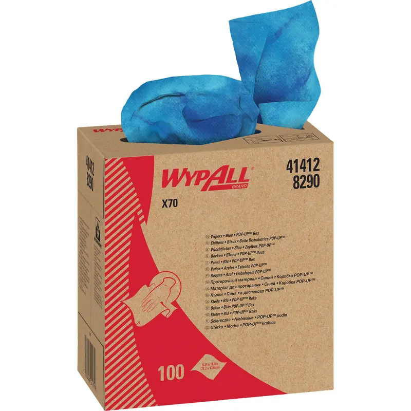 Wypall® X70 Premium Industrial Cloths, Heavy-Duty, 16-4/5" L X 8-1/3" W 1
