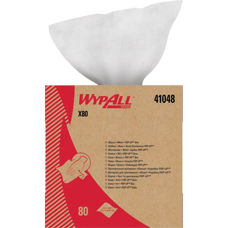 Wypall® X80 Extended Use Cloths, Heavy-Duty, 16-4/5" L X 9" W 1