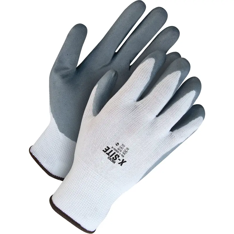 X-Site™ Coated Gloves, Size 9, Foam Nitrile Coated, Nylon Shell, Astm Ansi Level A1 1