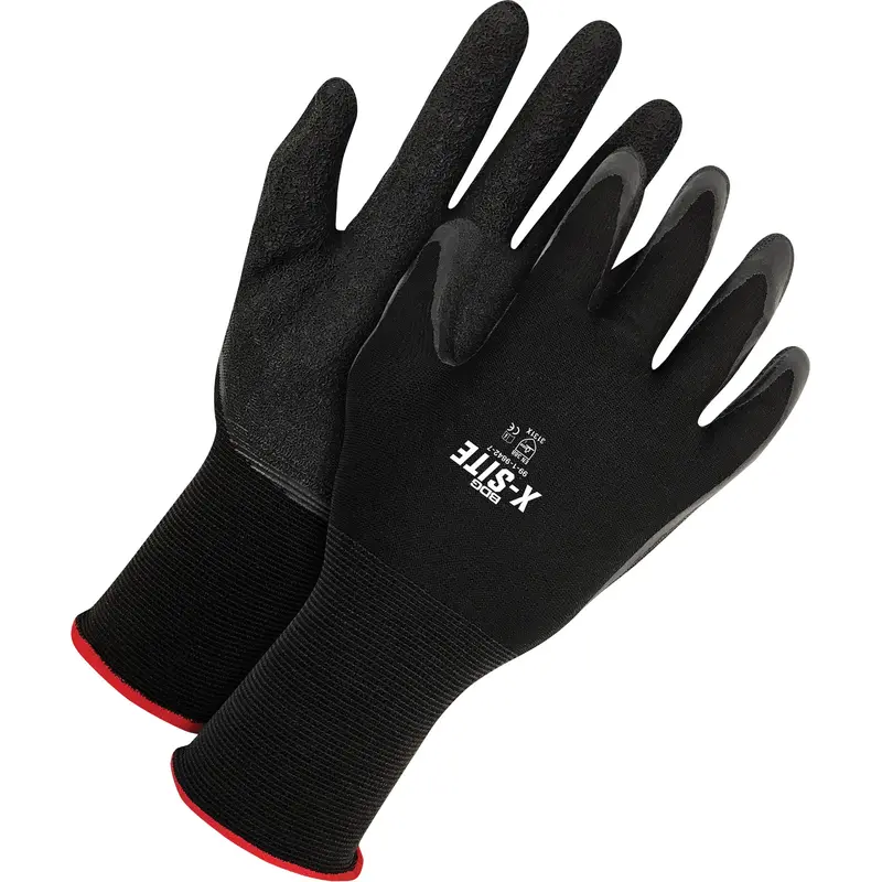 X-Site™ Coated Gloves, X-Large, Latex Coating, 15 Gauge, Nylon Shell 1