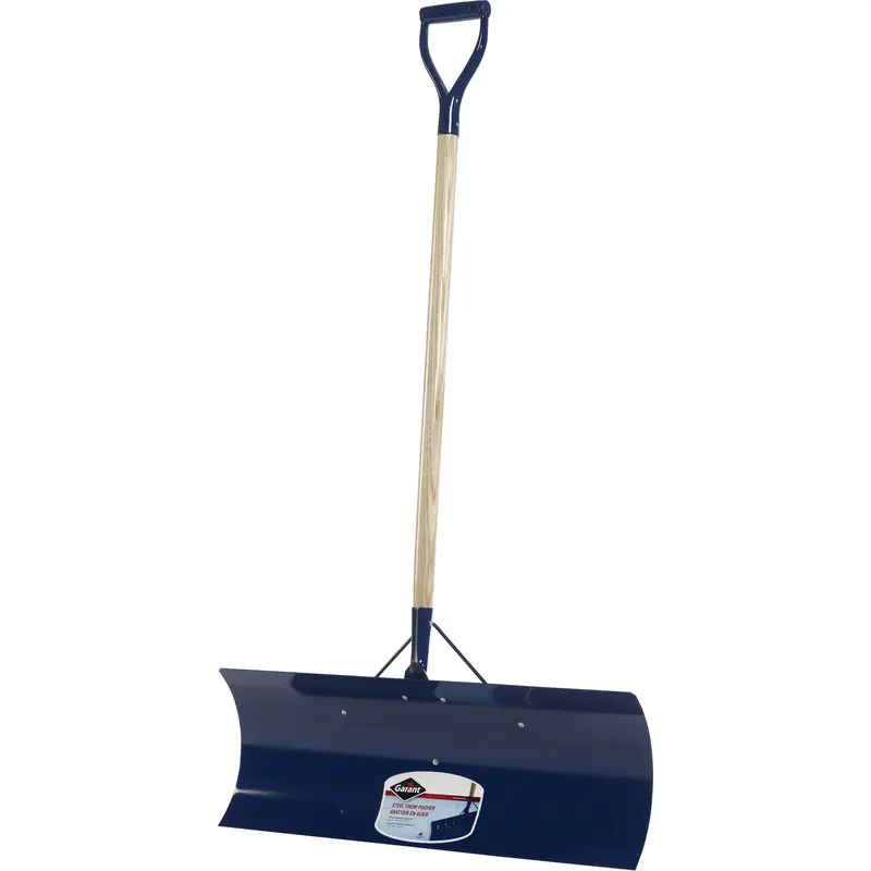 Yukon™ Snow Pusher, Steel Blade, D-Grip Handle, 30" W 1