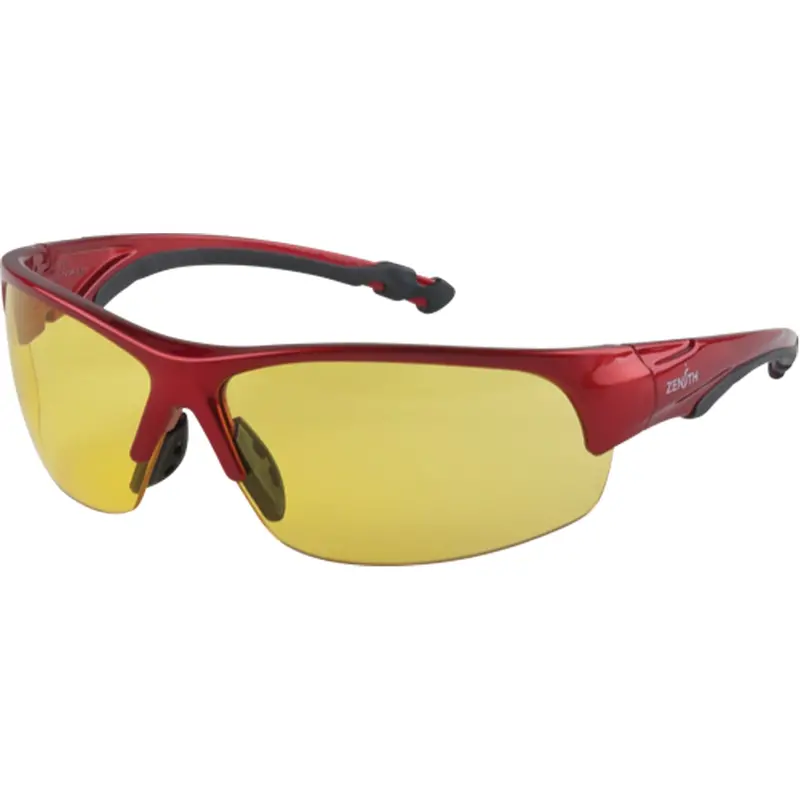 Z1900 Series Safety Glasses, Amber Lens, Anti-Scratch, Meets/Exceeds Csa Z94.3 1