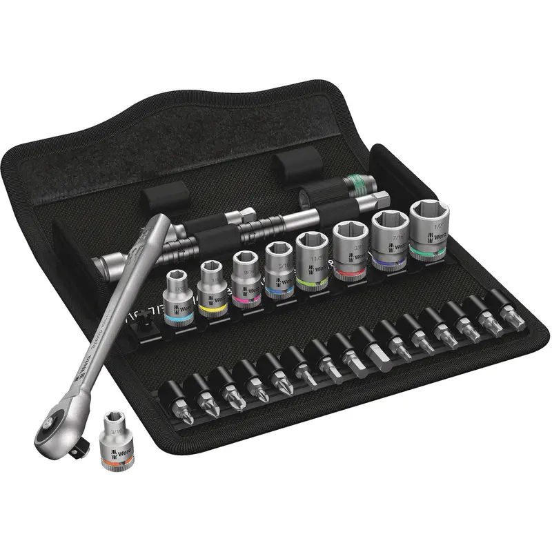 Zyklop Imperial Metal Ratchet Set, 28 Pcs, 1/4" Drive Size 1