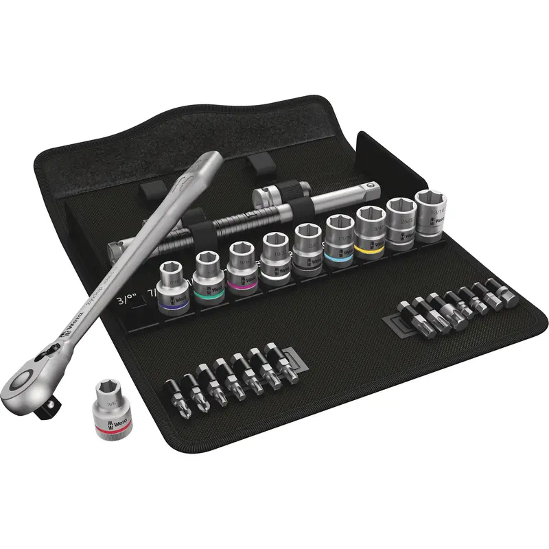 Zyklop Imperial Metal Ratchet With Switch Lever Set, 29 Pcs, 1/2" Drive Size 1