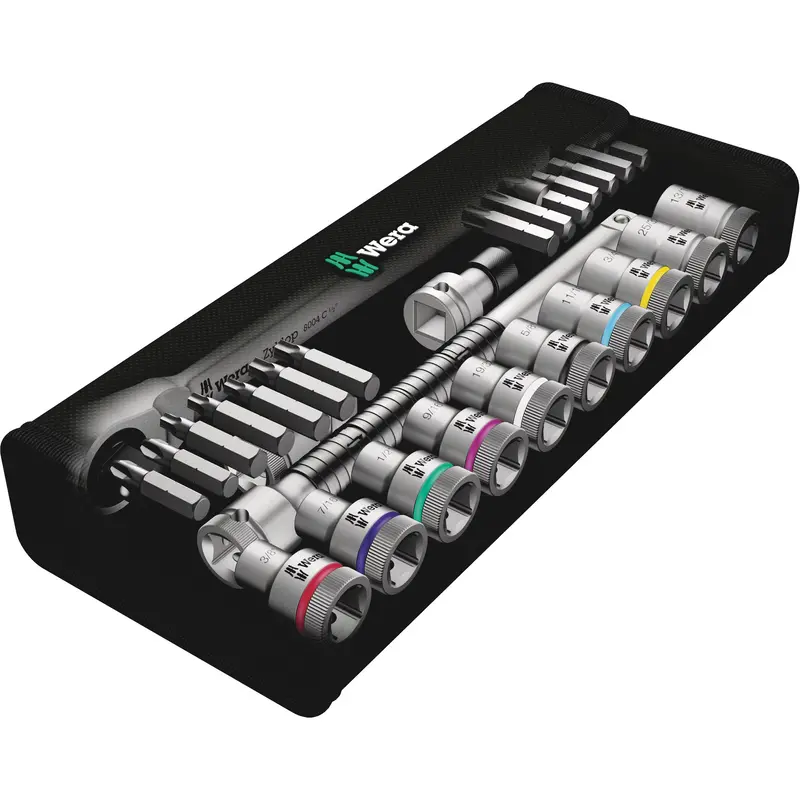 Zyklop Imperial Metal Ratchet With Switch Lever Set, 29 Pcs, 1/2" Drive Size 2