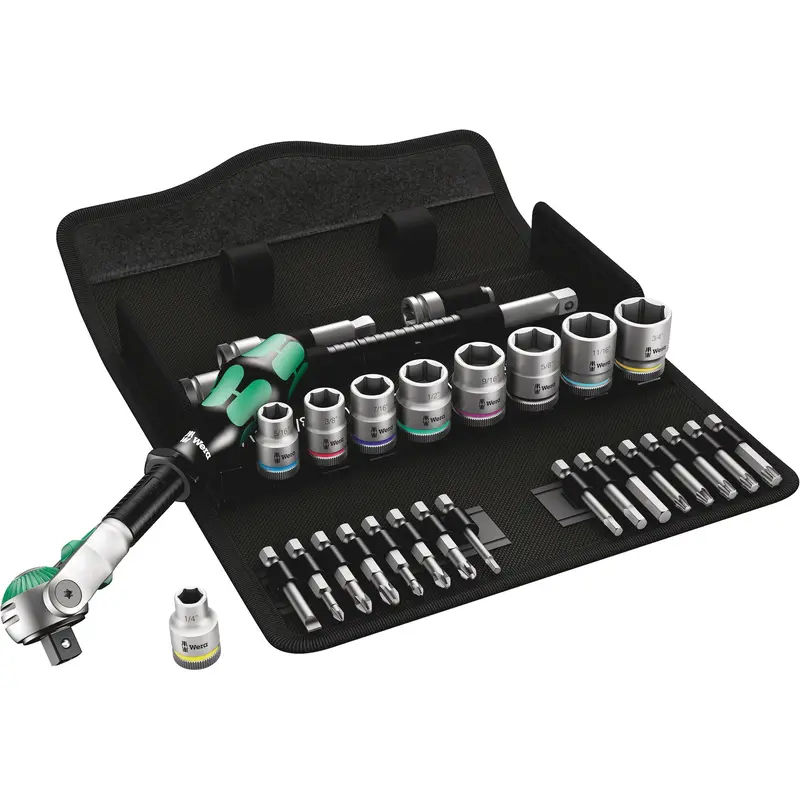Zyklop Imperial Speed Ratchet Set, 29 Pcs, 3/8" Drive Size 1