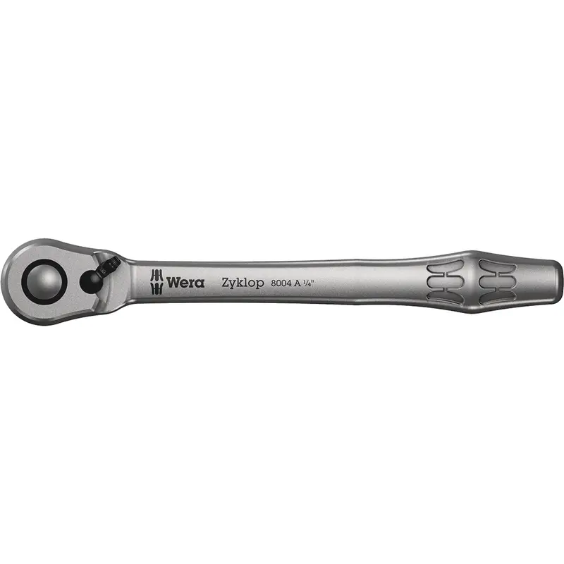 Zyklop Metal 1/4 Metal Ratchet With Switch Lever, 1/4" Drive, Plain Handle 1