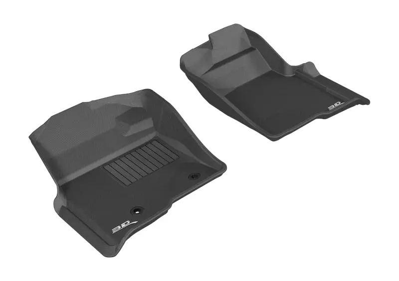 3D Maxpider Kagu All-Weather Floor Mats – First Row, Fits 2010–2014 Ford F-150 (Regular, Supercab, Supercrew), Black 1