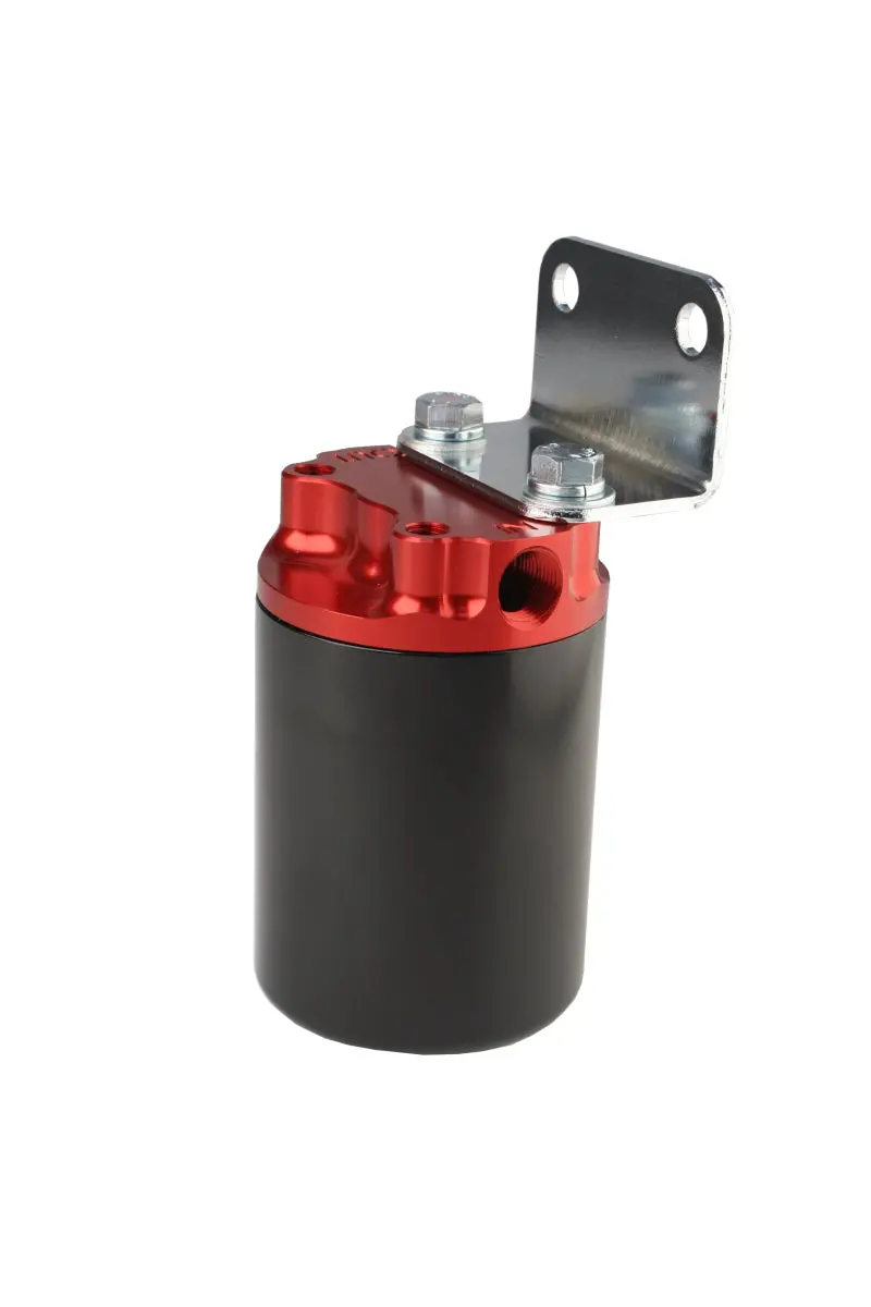 Aeromotive Ss Series Billet Fuel Filter – 10-Micron Fabric Element, Anodized Black & Red 1