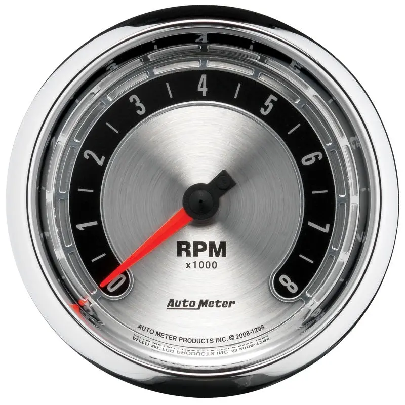 Autometer American Muscle 3-3/8In Tachometer In-Dash Gauge 1