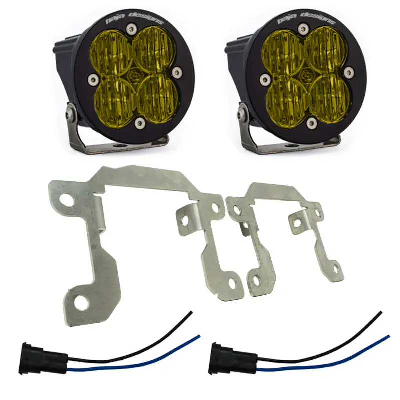 Baja Designs Ford/Subaru Sae Squadron Fog Light Pocket Kit - Amber 1