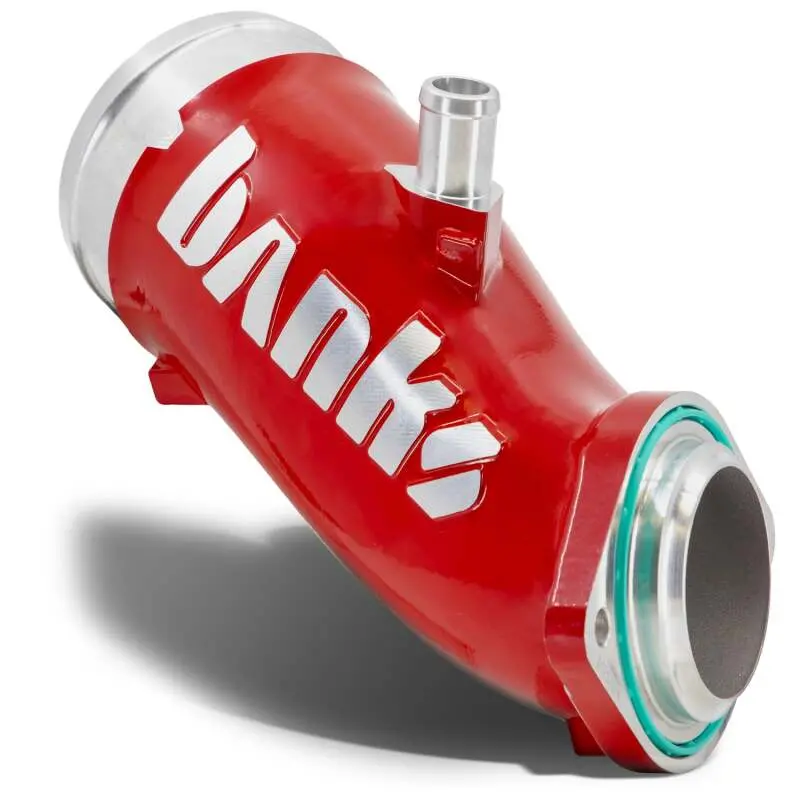 Banks Power Monster-Ram Turbo Inlet Elbow – Red Anodized, Designed For 2017–2024 Chevy/Gmc L5P Duramax 6.6L Trucks 1