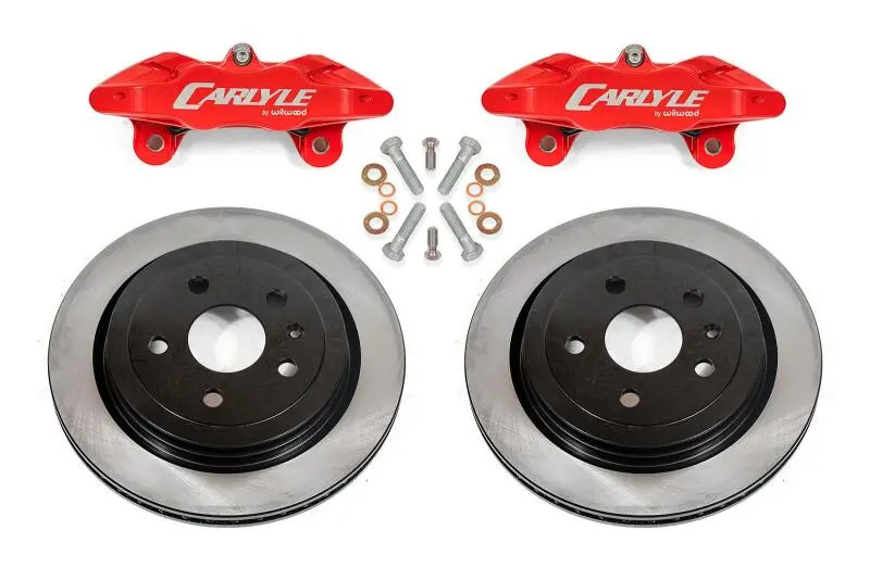 Bmr Solid-Rotor Brake Kit With Red Calipers – Designed For 15In Wheel Conversion On 2014–2019 Corvette C7 1