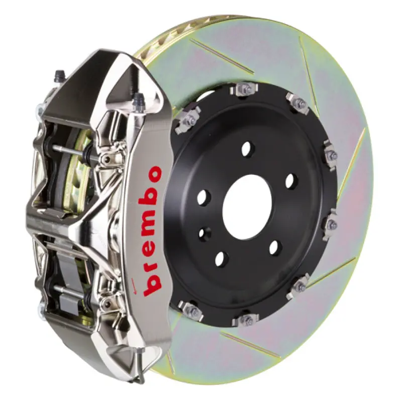 Brembo 18+ Model 3 Awd/Rwd Front Gtr Bbk 6 Piston Billet 380X34 2Pc Rotor Slotted Type1 - Nickel 1