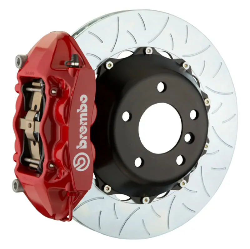 Brembo 23+ Z (Rz34) Rear Gt Bbk 4 Piston Cast 380X28 2Pc Rotor Slotted Type-3-Red 1