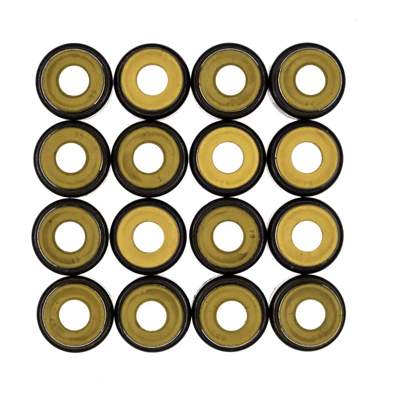 Cometic Yellow Metal-Jacket Valve Stem Seals – 16-Pack, Sizes: .265", .500", .555", .645" 1