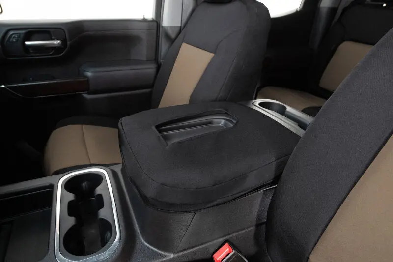 Covercraft Endura Precisionfit Seat Covers – Second Row, Tan/Black, For 2018–2024 Jeep Wrangler 1