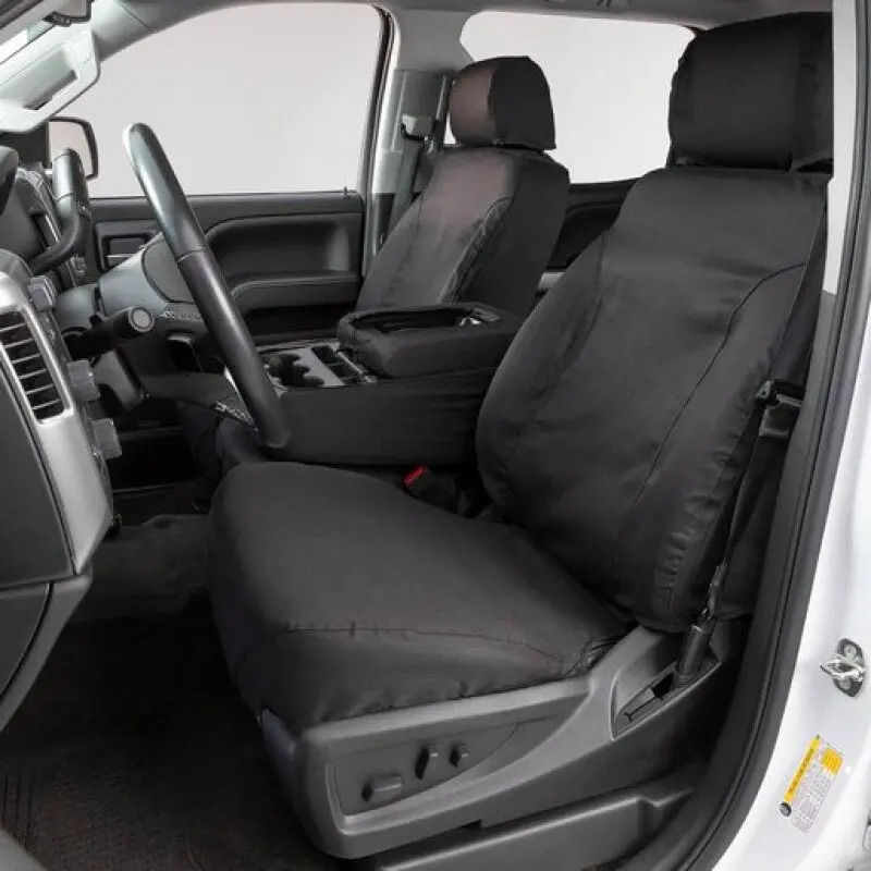 Covercraft Polycotton Custom Seat Covers For 2020–2022 Ford Explorer – Front Row, Charcoal 1