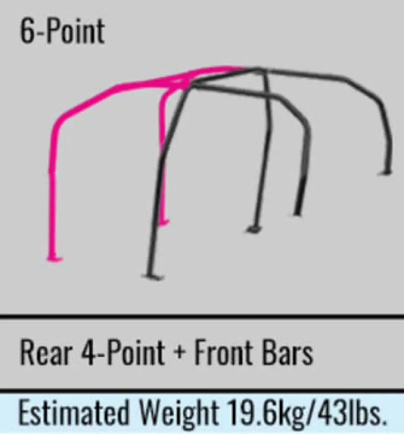 Cusco Chromoly 6-Point Roll Cage – Through-Dash Design For 4-Passenger Cz4A Chassis (Street/Track Use) 1