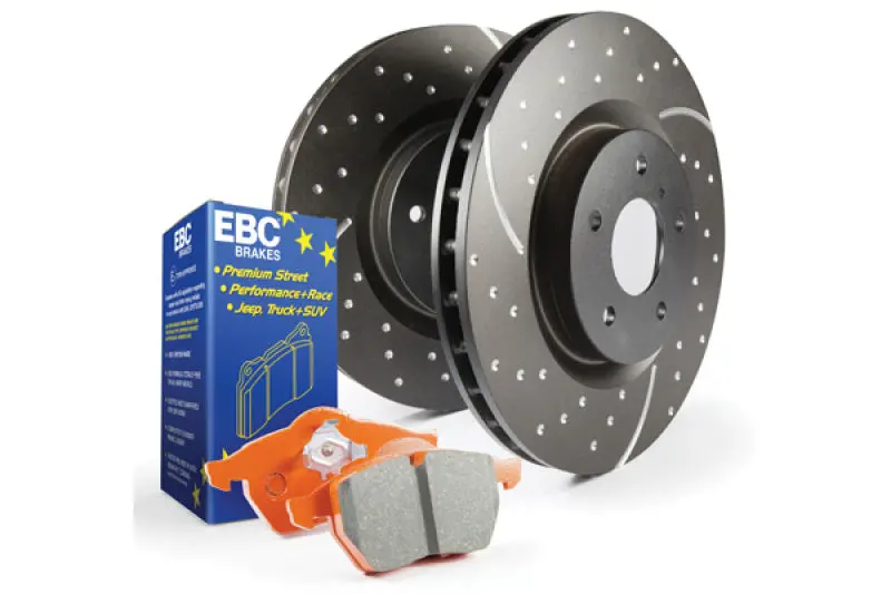 Ebc S8 Brake Kit – Orangestuff Performance Pads & Gd Grooved Rotors 1